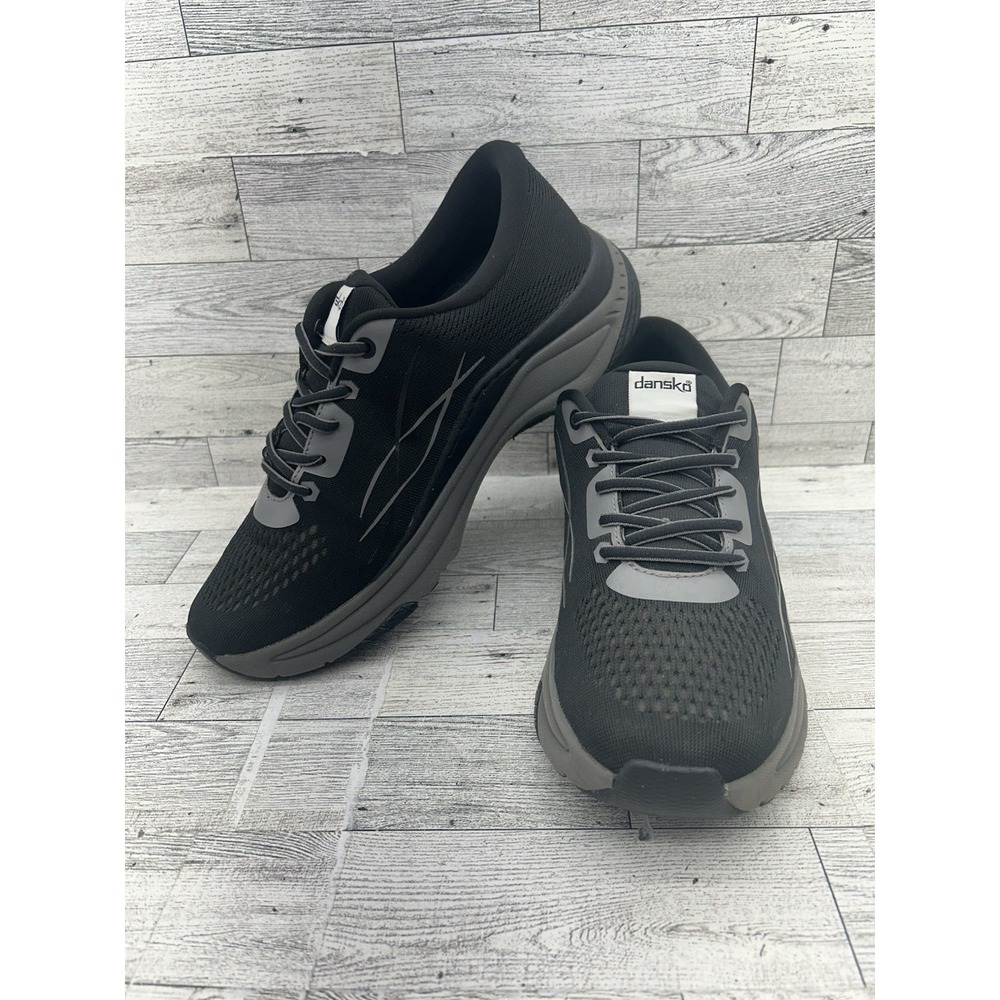 Dansko Pace Shoes Womens US 9.5  EU40 Black Mesh Lace Up Comfort Walking Sneaker